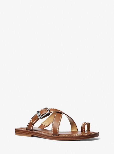 Ashton Leather Flat Sandal 